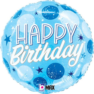 Blue Sparkle Birthday Mylar