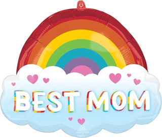 Best Mom Rainbow Balloon