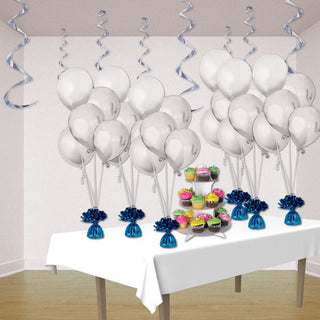 Metallic Blue Balloon Weight