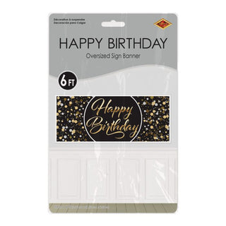 Happy Birthday Oversized Banner 6 FT