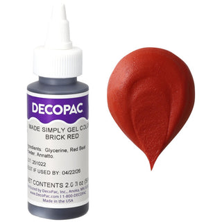 DYE-FREE Brick Red Color Gel