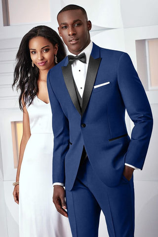 Ike Behar Ultra Slim Tribeca Blue Tuxedo