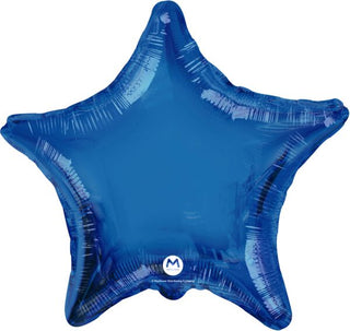 Blue Star Mylar Balloon