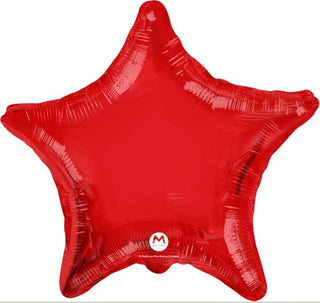 Red Star Mylar Balloon
