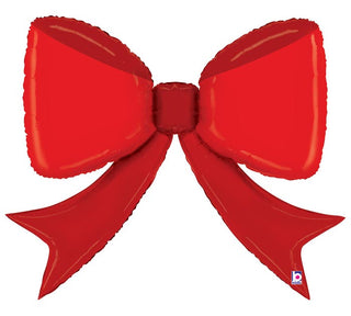 Jumbo Red Bow Shape Mylar