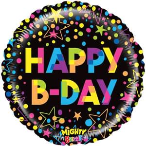 Mighty Bright Colorful Birthday Mylar