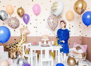 Floral Happy Birthday Mylar