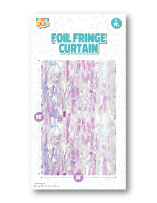 Iridescent Foil Fringe Curtain