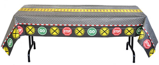 Train Railroad Table Cover