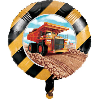 Construction Dump Truck Mylar Balloon