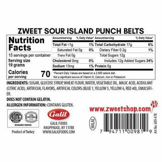 Island Punch Sour Belts | 10 oz