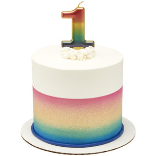 Rainbow Metallic Candle # 1