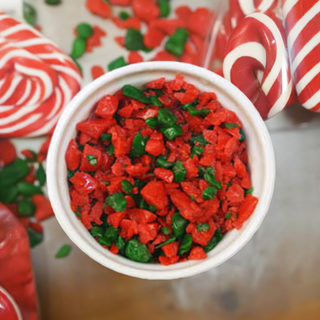 Red and Green Peppermint Crunch 10lb Case