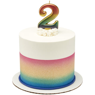 Rainbow Metallic Candle # 2