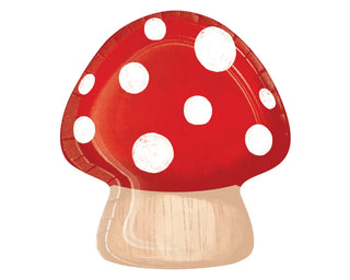 Red Toadstool Plates Large Mushroom