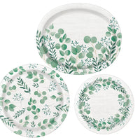 Greenery Party Plates