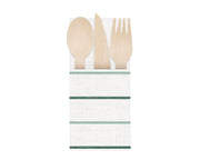 Green Wooden Cutlery Set