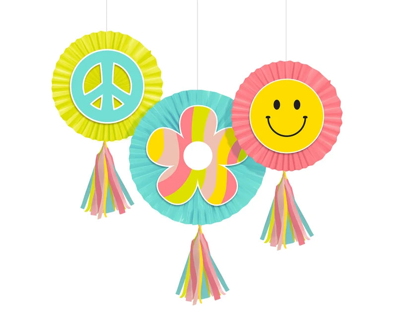 Flower Power Hanging Cutout Decor