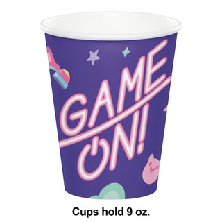Girl Gamer Birthday Cups