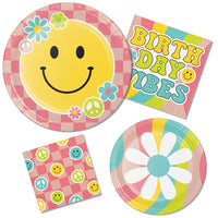 Flower Power Birthday Vibes Luncheon Napkins