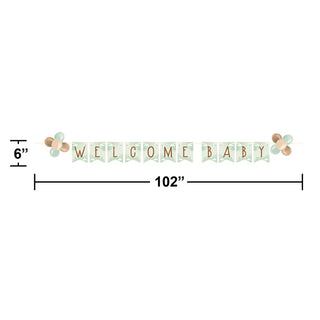 Welcome Baby Banner - We Can Bearly Wait