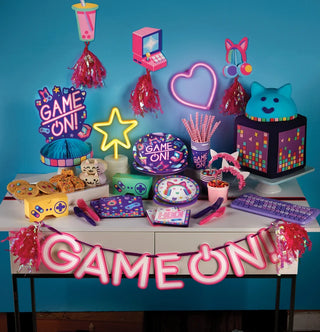 Girl Gamer Birthday Tablecover