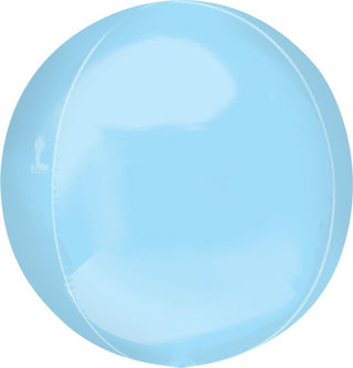 Light Blue Orb Mylar Balloon
