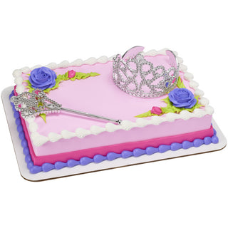 Princess Crown and Scepter Cake Topper Set