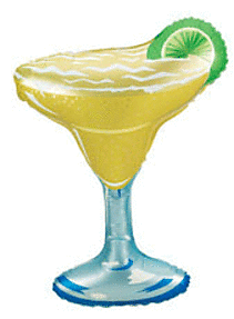 Margarita Shape Mylar Balloon