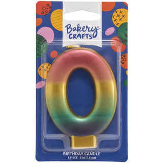 Rainbow Metallic Candle # 0