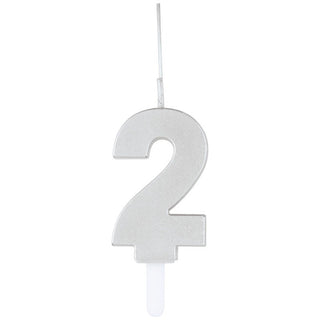 Silver Sparkler Candle # 2