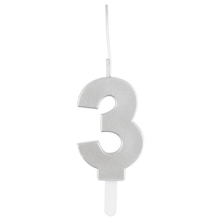 Silver Sparkler Candle # 3