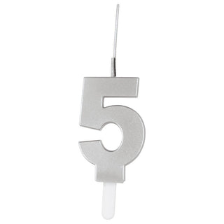 Silver Sparkler Candle # 5