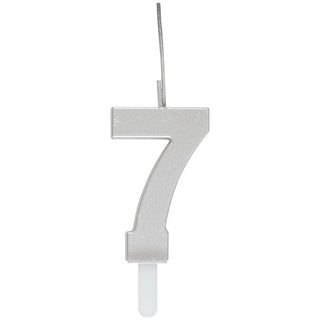 Silver Sparkler Candle # 7