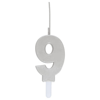 Silver Sparkler Candle # 9
