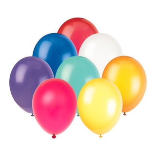 Assorted Latex Balloons 72 ct pack