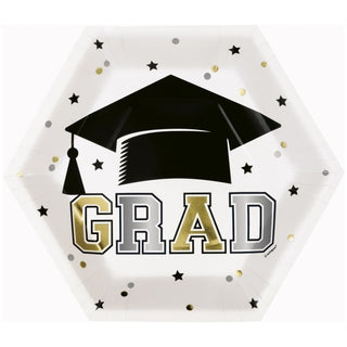 Starry Graduation Plates