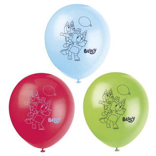 Bluey Latex Balloons 8 Pack