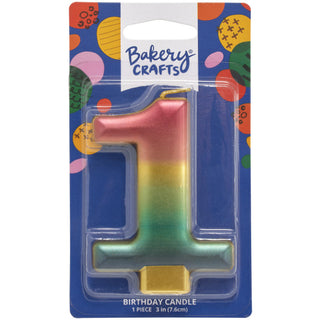 Rainbow Metallic Candle # 1