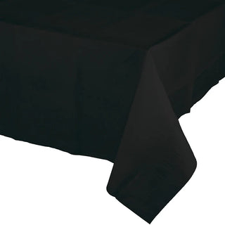 Black Plastic Tablecloth