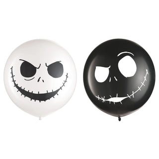 Jack Skellington Jumbo Latex Balloons 24 inch round