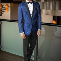 Cobalt Blue Paisley Aries Trim Tuxedo