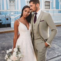 Allure Ultra Slim Fit Sand Brunswick Suit