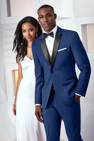 Ike Behar Ultra Slim Tribeca Blue Tuxedo