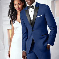 Ike Behar Ultra Slim Tribeca Blue Tuxedo