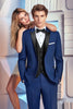 Ike Behar Ultra Slim Tribeca Blue Tuxedo