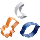 3-Piece Metal Outer Space Cookie Cutter Set