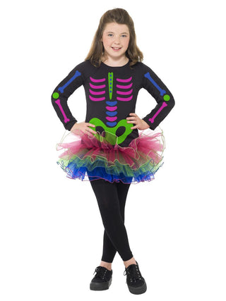 Neon Skeleton Kids Costume