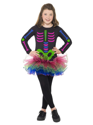 Neon Skeleton Kids Costume