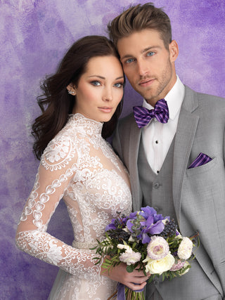 Ultra Slim Heather Grey Clayton Tuxedo